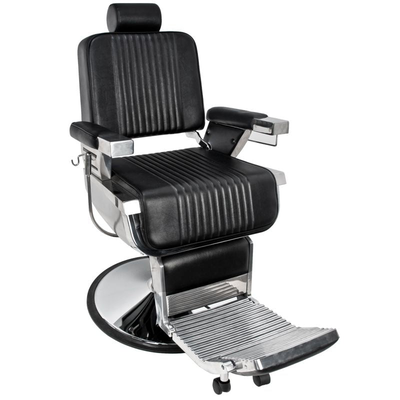 Sillón de barbero Gabbiano Royal Negro